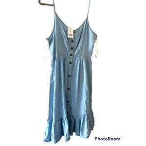 Light blue Jean sundress from Rhapsodielle.